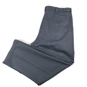 Haggar Mens Dress Pants Pleated Pressed Gray 38x30